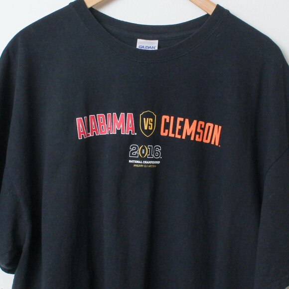 Alabama Football Shirt Men 2XL Black 2016 Championship Game Tee - Picture 5 of 9